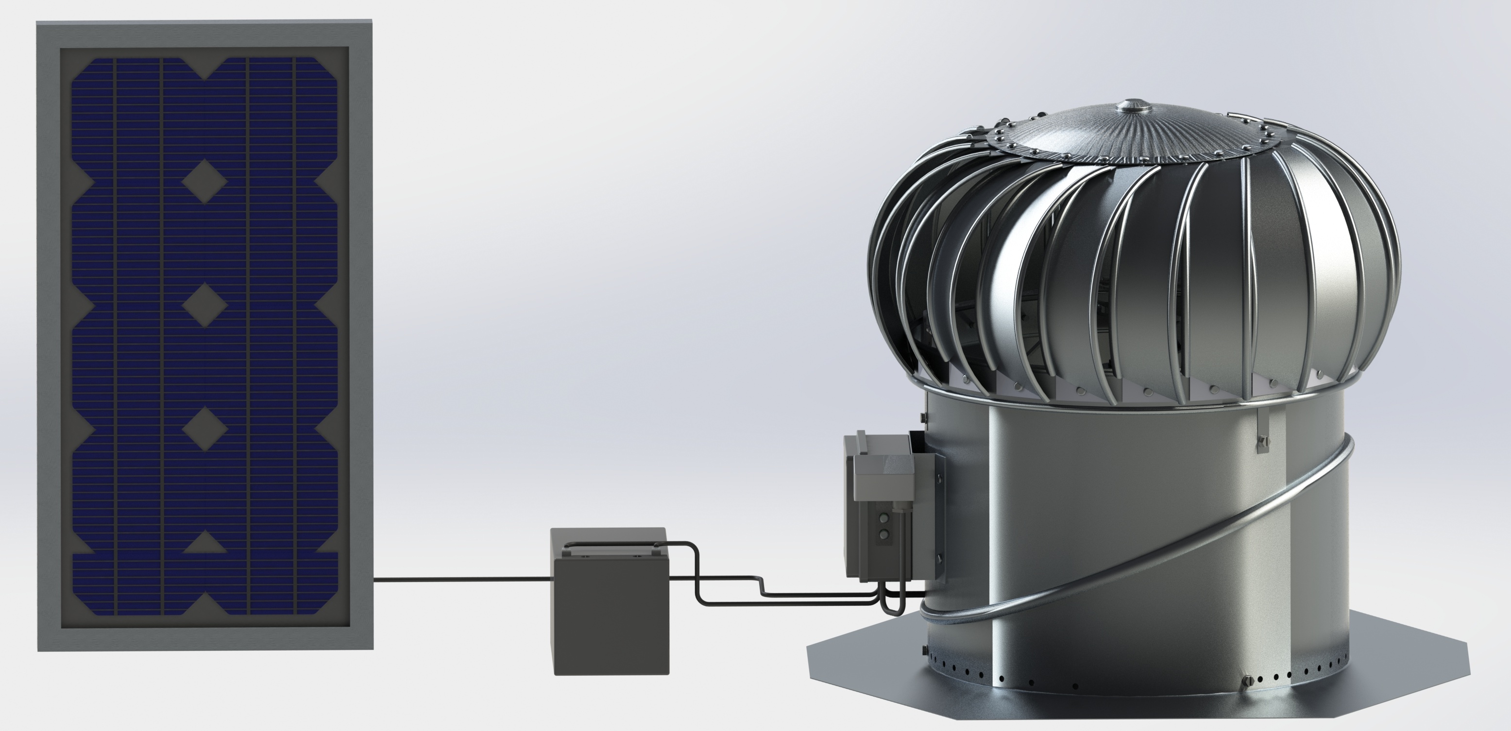 Lomanco Turbines Set ENERGO EKO BIB14 - solar powered